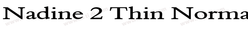 Nadine 2 Thin Normal字体转换